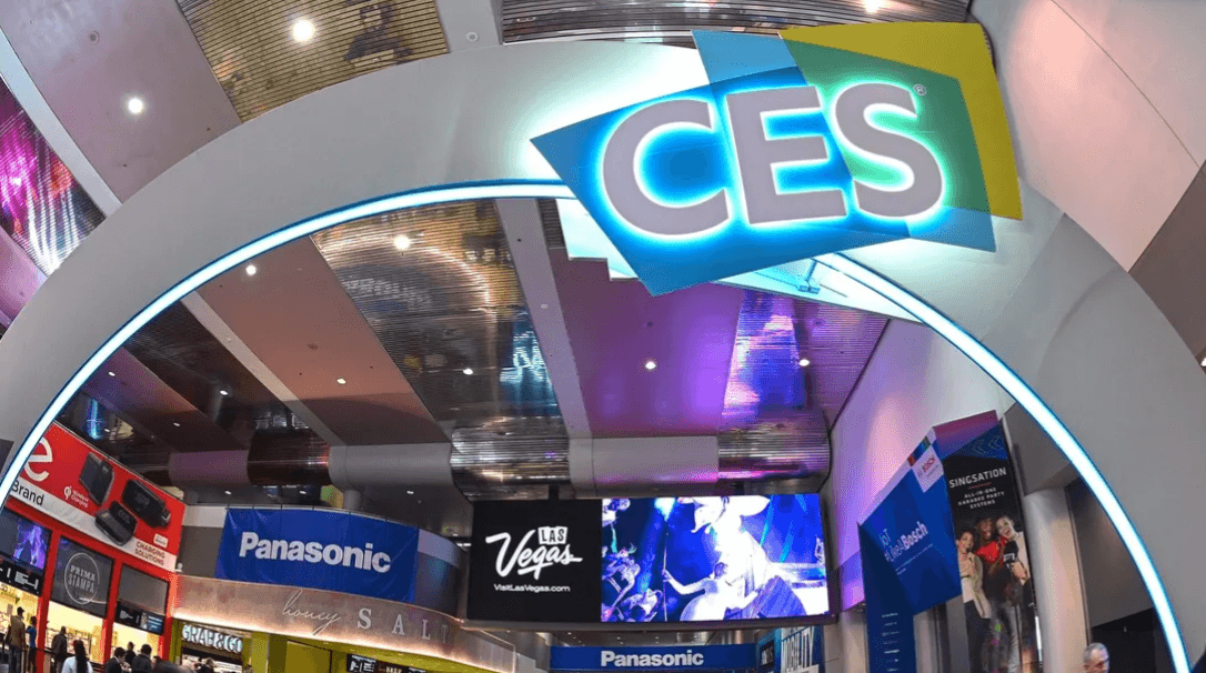 Wysera (FoundersHub AI) demonstration booth with interactive displays at CES 2025