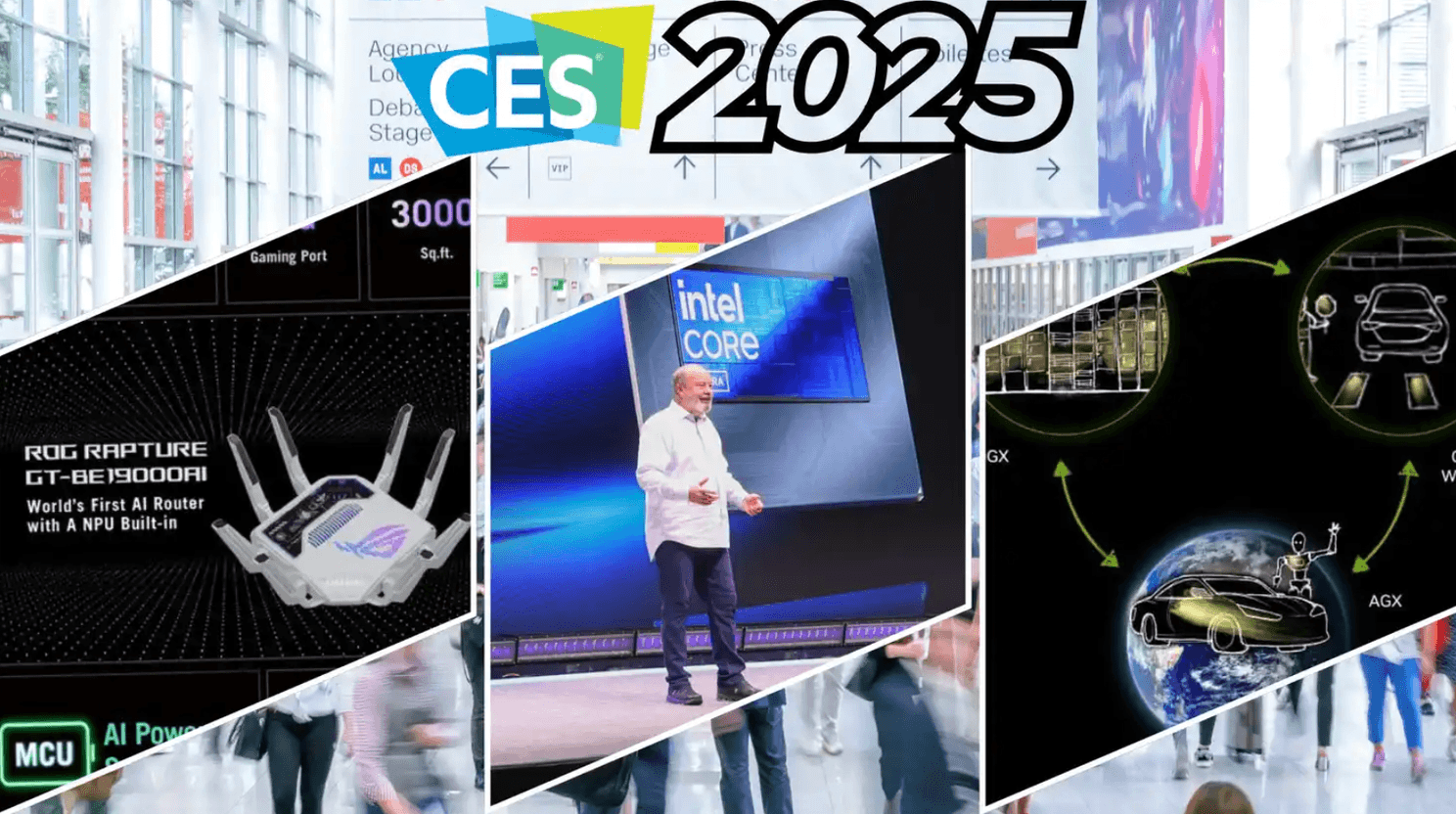 Wysera (FoundersHub AI) team at CES 2025 exhibition hall