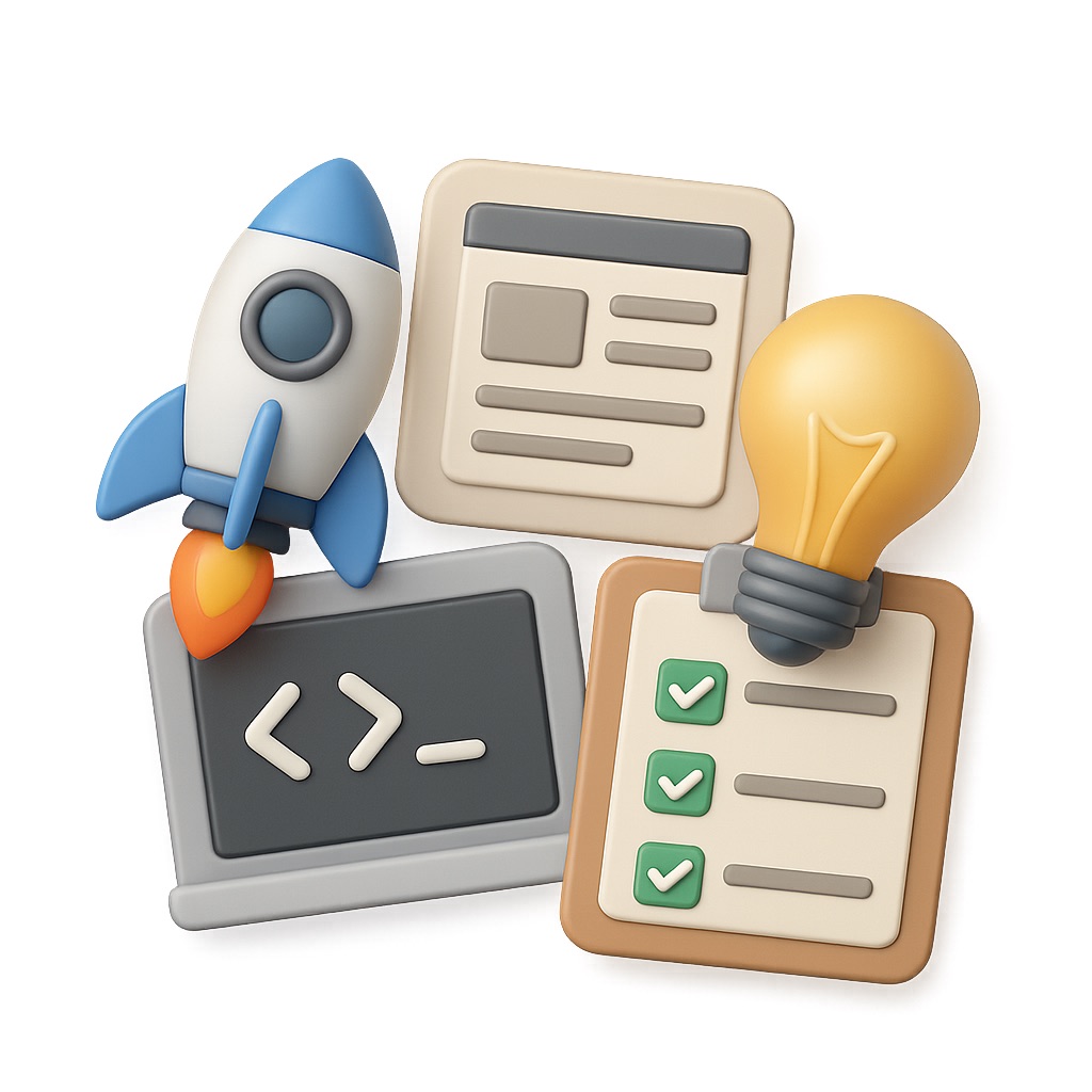 MVP development illustration showing scalable product architecture